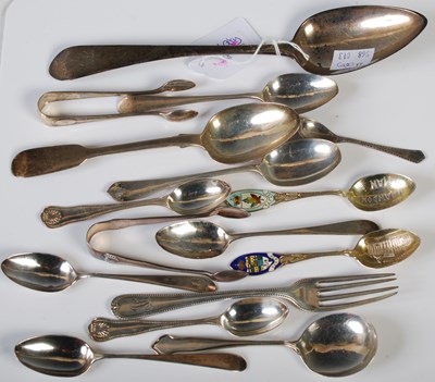 Lot 162 - A George III silver tablespoon, Edinburgh 1802,...