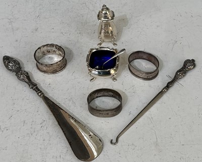 Lot 165 - A collection of assorted silver to include...