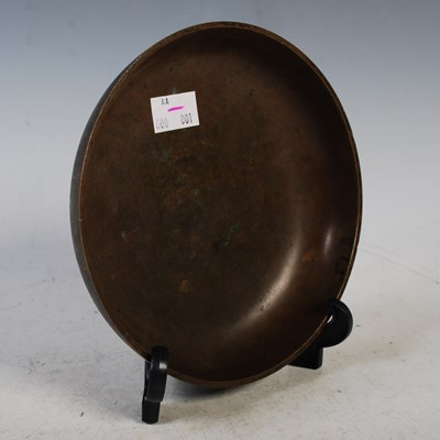 Lot 290 - Tinos - an Art Deco Danish bronze circular...