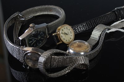 Lot 232 - Four vintage ladies wristwatches to include...