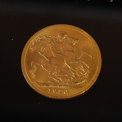 Lot 241 - A George V gold sovereign dated 1920.