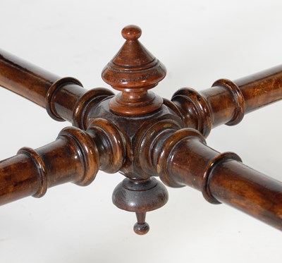 Lot 55 - A pair of Victorian walnut and parquetry...