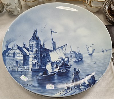 Lot 455 - Two Villeroy and Boch blue and white transfer...