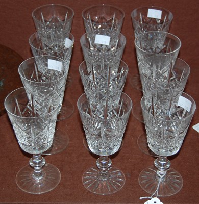 Lot 12 - A set of twelve Edinburgh Crystal wine goblets,...
