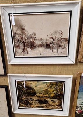 Lot 400 - A collection of assorted unframed pictures,...