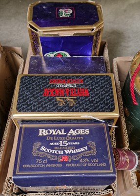 Lot 658 - Four boxed Scotch whiskies comprising; a Royal...