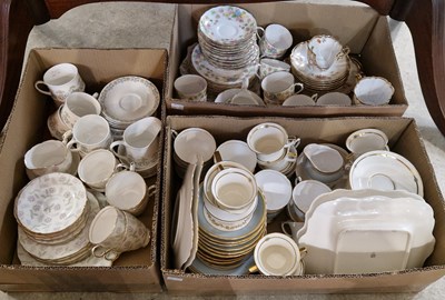 Lot 610 - Three boxes of assorted tea wares to include...