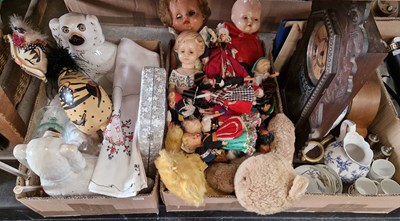 Lot 614 - Three boxes of assorted mixes wares to include...