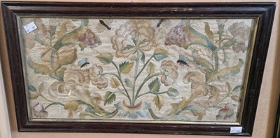 Lot 743 - An English needlework picture, probably 17th...