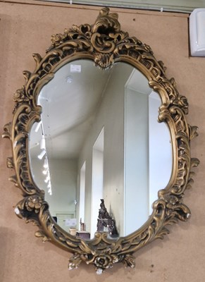 Lot 751 - A composite gilt framed Rococo style wall...