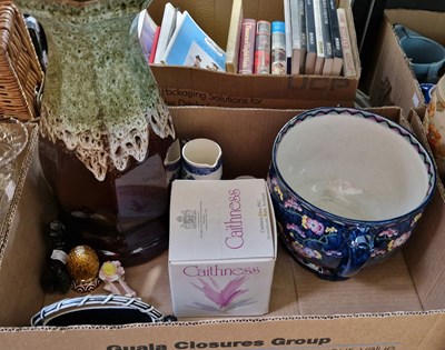 Lot 626 - Three boxes of assorted ceramics to include...