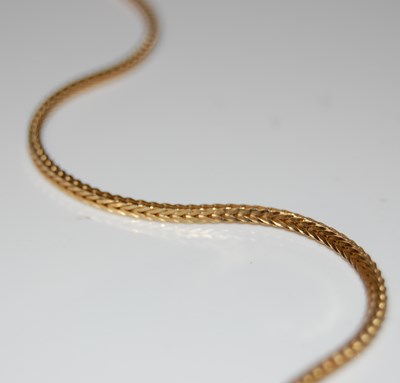 Lot 23 - An 18ct gold necklace, 8.7 grams.