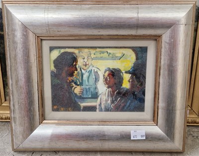 Lot 717 - Joe McIntyre (b.1940) Study for figures in the...