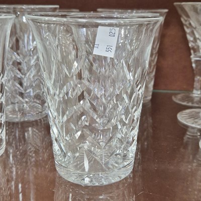 Lot 5 - Webb Corbett - a part suite of glassware to...