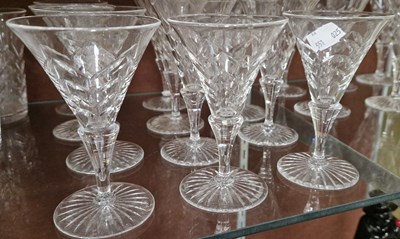 Lot 5 - Webb Corbett - a part suite of glassware to...