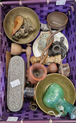 Lot 538 - A small basket of assorted curios to include...