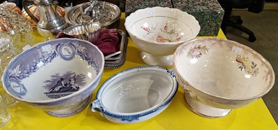 Lot 469 - A Cochran of Glasgow rose and lily patterned...