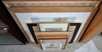 Lot 858 - A collection of eight framed pictures and...