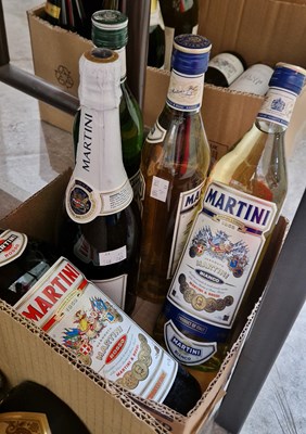 Lot 650 - Five bottles of assorted Martini, all 75cl,...