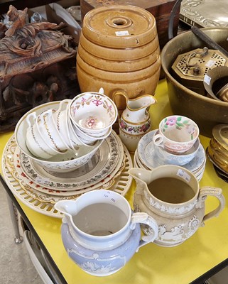 Lot 564 - A collection of antique ceramics to include...