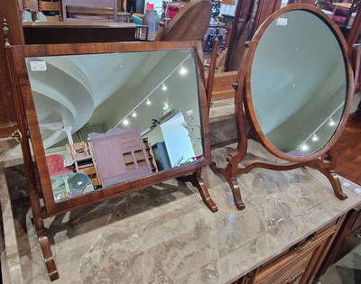 Lot 769 - Two dressing table mirrors, one with...