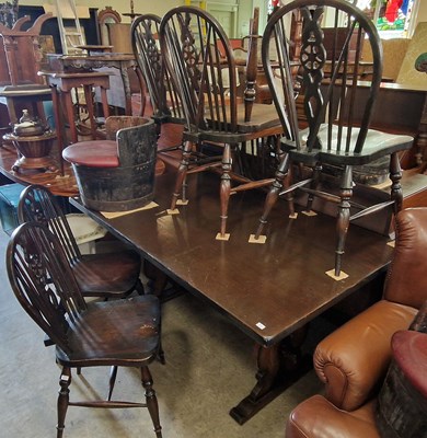 Lot 916 - A 20th century dining room suite comprising...