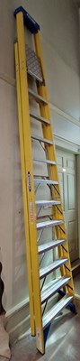 Lot 962 - Werner, a tall set of safety ladders.