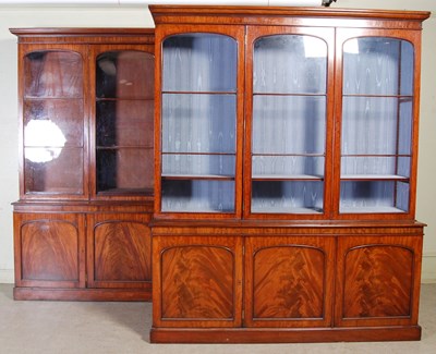 Lot 60 - A pair of 19th century mahogany bookcases, M....