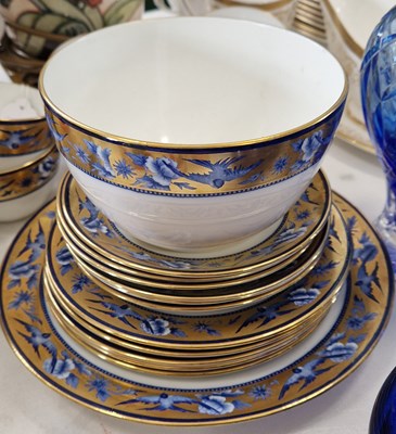 Lot 354 - A Shelley Late Foley part tea set, with blue...