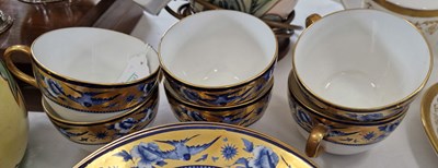 Lot 354 - A Shelley Late Foley part tea set, with blue...