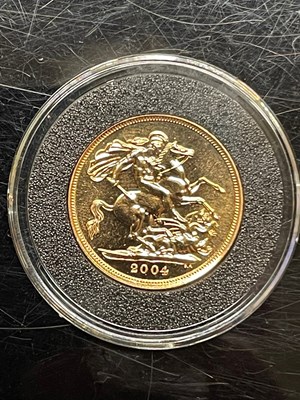 Lot 241B - A 2004 Elizabeth II gold sovereign.