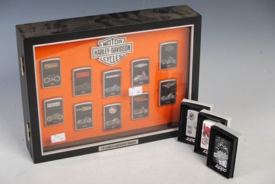 Lot 292 - A complete Zippo Harley-Davidson Motorcycles...