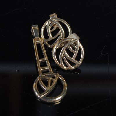 Lot 43 - A group of 9ct gold Charles Rennie Mackintosh...