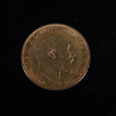 Lot 50 - An Edward VII gold sovereign, dated 1908.