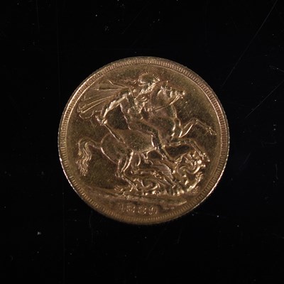 Lot 49 - A Victorian gold sovereign, dated 1889.