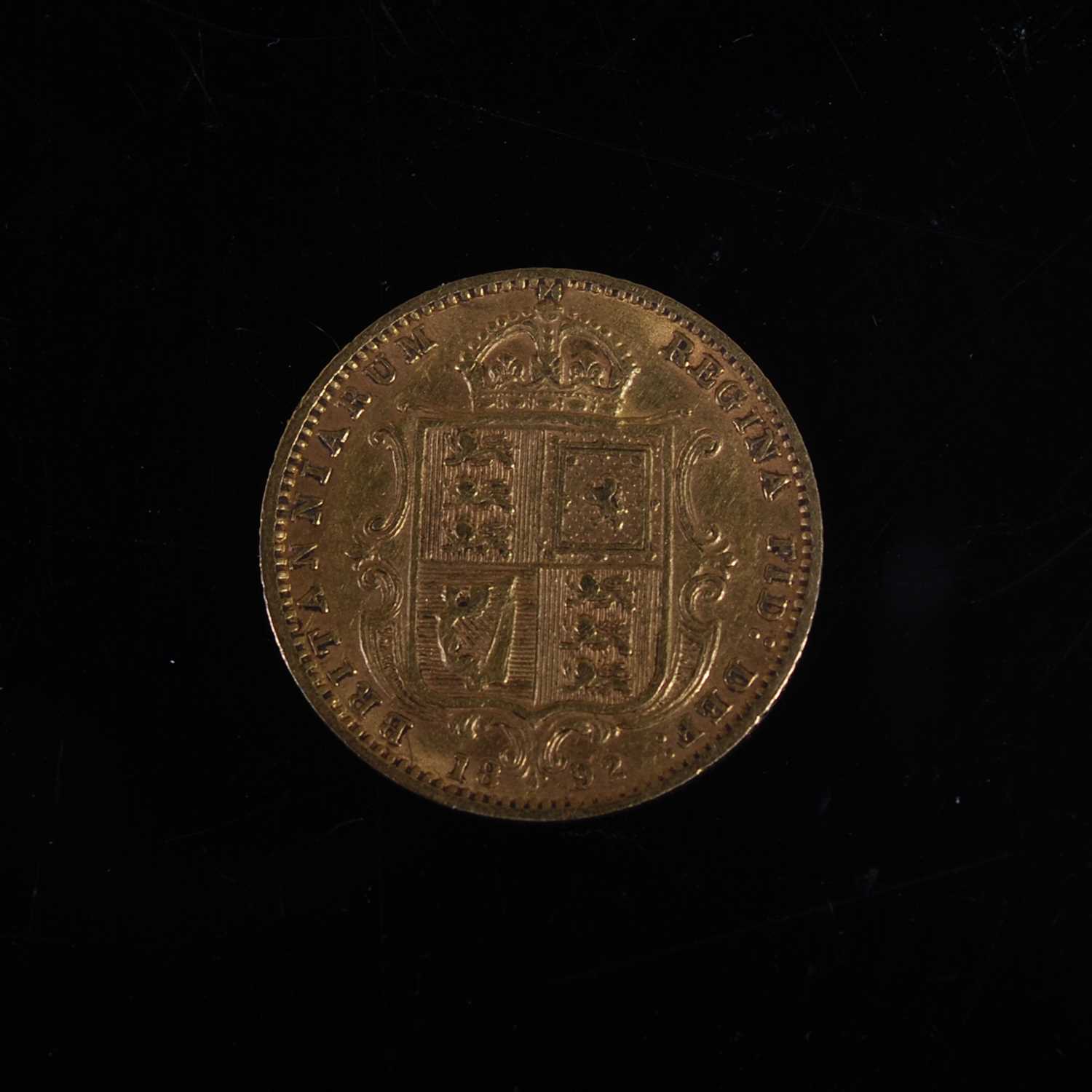 Lot 47 - A Victorian gold half-sovereign, dated 1892.