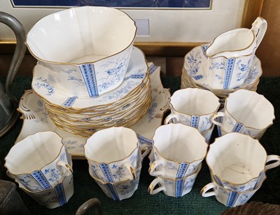 Lot 384 - A Wedgwood part tea set, with blue bird and...