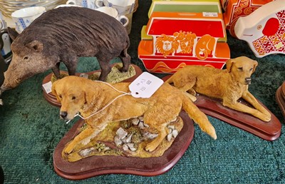 Lot 385 - Two Wildlife Art Limited resin models, both...