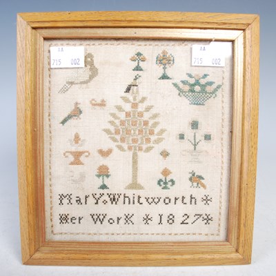 Lot 96 - An early 19th century needlework sampler of...