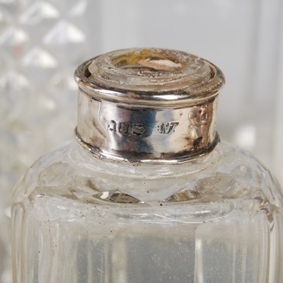 Lot 116 - A London silver mounted spirit decanter and...