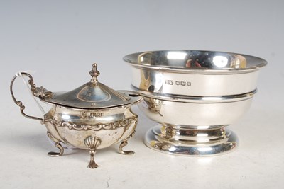 Lot 117 - A Sheffield silver footed bowl, 11cm diameter;...