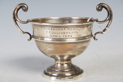Lot 128 - Two Birmingham silver twin-handled trophy cups,...