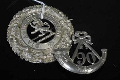 Lot 131 - Military interest - A white metal Perthshire...