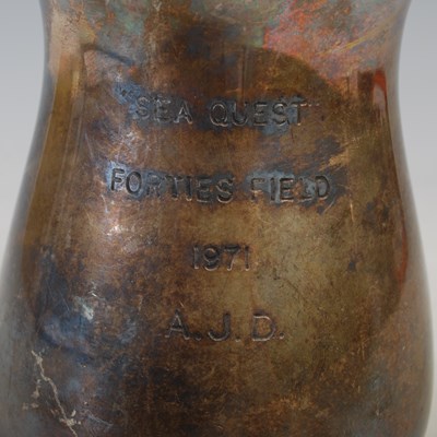 Lot 144 - A Birmingham silver tankard inscribed, "Sea...