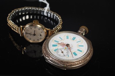 Lot 207 - A 9ct gold cased ladies Certina wristwatch...