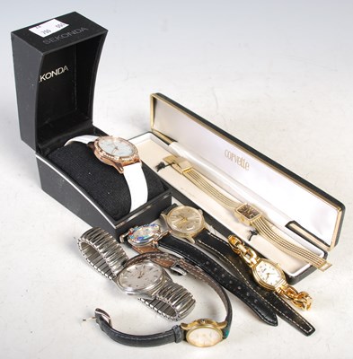 Lot 218 - A collection of assorted vintage wristwatches...