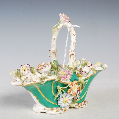 Lot 227 - A 19th century English bone china floral...
