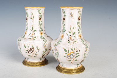 Lot 234 - A rare pair of 18th century Moustier French...