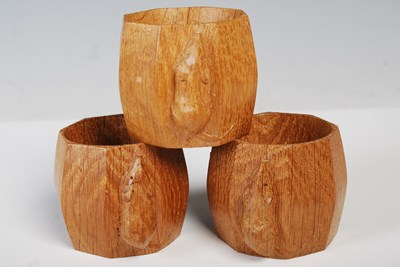 Lot 245 - Robert "Mouseman" Thompson, three oak...