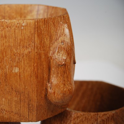 Lot 245 - Robert "Mouseman" Thompson, three oak...